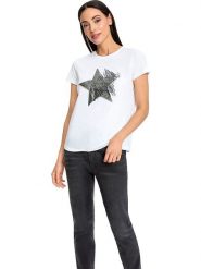 Heine Koszulka w kolorze białym rozmiar: 40. Białe bluzki damskie Heine, bez wzorów, bez kołnierzyka, bez ramiączek. Za 56.66 zł.