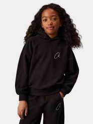 Calvin Klein Jeans Bluza Signage IG0IG02640 Czarny Regular Fit. Czarne spodnie dziewczęce Calvin Klein Jeans, z bawełny. Za 189.99 zł.