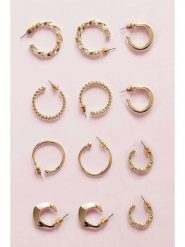 Lodie Silver Kolczyki-kreole (12 szt.) rozmiar: onesize. Szare kolczyki damskie Lodie Silver, z mosiądzu. Za 43.99 zł.