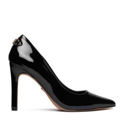 Szpilki Nine West. Czarne szpilki Nine West, bez wzorów, bez obcasa. Za 279.99 zł.