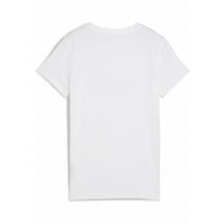 Damska koszulka z logo NO. 1 ESS METALLIC PUMA. Białe bluzki damskie Puma, xs, bez wzorów, bez kołnierzyka. W wyprzedaży za 79.00 zł.