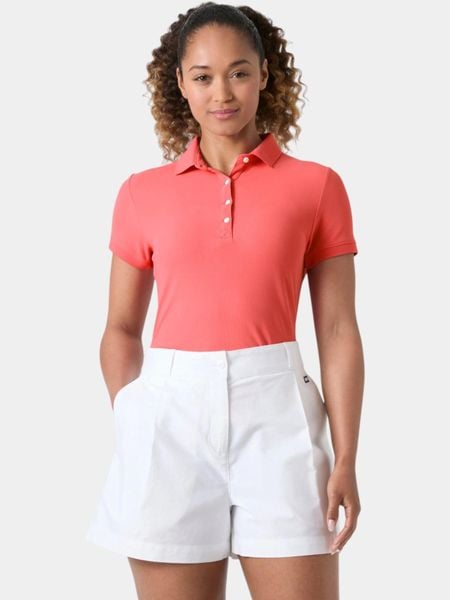Koszulka Polo Damska Helly Hansen W Crewline. Czerwone bluzki sportowe damskie Helly Hansen, l, bez wzorów, z materiału, bez ramiączek. Za 299.00 zł.