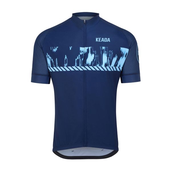 Męska koszulka rowerowa z krótkim rękawem – Signal One. Niebieskie t-shirty sportowe męskie KEADA SPORTS, m, bez ramiączek, rowerowe. Za 332.00 zł.