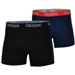 Boxerki męskie Kappa 2-pack. Czarne bokserki męskie Kappa, bez wzorów, z bawełny. Za 35.90 zł.