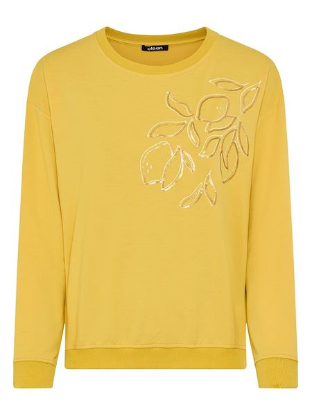 Olsen Bluza w kolorze żółtym rozmiar: 44. Żółte bluzy bez kaptura damskie Olsen. Za 124.95 zł.