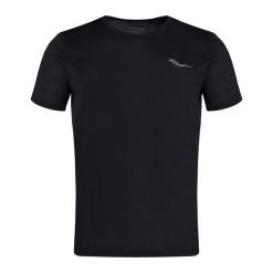 Koszulka do biegania męska Saucony Stopwatch. Czarne t-shirty sportowe męskie Saucony, l, bez ramiączek, do biegania. Za 139.99 zł.