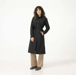 Trench Coat Long Rain Jacket Urban Outdoor Women Black. Czarne obuwie trekkingowe damskie Agu. Za 835.05 zł.