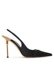 Elisabetta Franchi Szpilki SA29L61E2 Czarny. Czarne szpilki Elisabetta Franchi, bez wzorów, z materiału, bez obcasa. Za 3,429.00 zł.