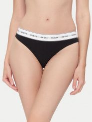 Guess Figi klasyczne O4BE13 KBBU1 Czarny. Czarne figi damskie Guess, l, z aplikacjami, z bawełny. Za 79.99 zł.