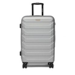 Walizka średnia GINO ROSSI. Szare walizki Gino Rossi, bez wzorów, średnie. Za 279.99 zł.