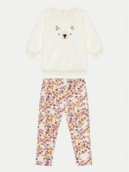 Guess Komplet bluzka i spodnie A4BG01 WC910 Écru Regular Fit. Spodnie dziewczęce Guess, z aplikacjami, z syntetyku. Za 139.99 zł.