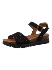 MUSTANG SHOES Sandały "Hendrike" w kolorze czarnym rozmiar: 39. Czarne sandały damskie MUSTANG SHOES, bez wzorów, bez obcasa. Za 188.85 zł.