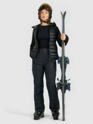 4F Spodnie narciarskie z szelkami membrana Dermizax 20000 damskie - czarne L. Czarne spodnie materiałowe damskie 4f, bez wzorów, z materiału. Za 799.99 zł.