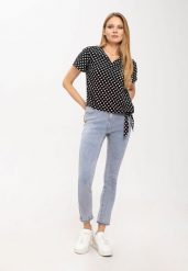 Jasnoniebieskie damskie jeansy Slim Fit, D-KELLY 33. Niebieskie jeansy damskie Volcano. Za 149.99 zł.