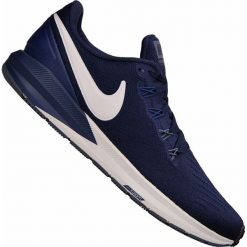 Granatowe Buty Nike Air Zoom Structure 22 M AA1636-404. Niebieskie buty fitness męskie Nike. W wyprzedaży za 429.00 zł.