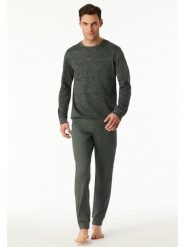 Schiesser Piżama w kolorze khaki rozmiar: 48. Brązowe piżamy męskie Schiesser, bez wzorów, z bawełny, bez ramiączek. Za 173.99 zł.