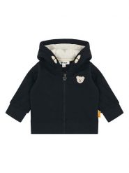 Steiff Bluza w kolorze czarnym rozmiar: 86. Czarne bluzy i bluzki niemowlęce Steiff, bez wzorów, z bawełny, bez ramiączek, bez kaptura. Za 112.45 zł.