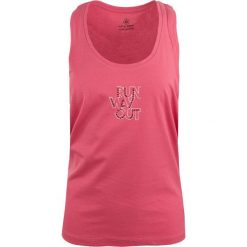 Glemo DPT Chloe damski top – róż fluo, nadruk. Czerwone topy damskie WOMEN'S BEST, s, bez wzorów, z bawełny, bez kołnierzyka. Za 143.99 zł.