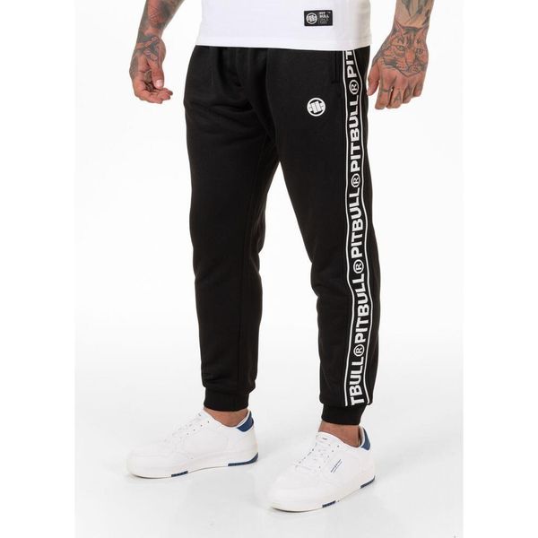 Spodnie męskie Oldschool Tape Logo. Czarne bluzy bez kaptura męskie PITBULL. Za 229.00 zł.