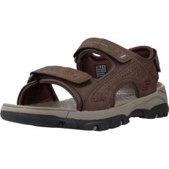 Sandały SKECHERS TRESMEN - GARO Brązowy. Brązowe sandały męskie Skechers, z syntetyku, bez zapięcia. Za 243.99 zł.