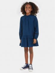 Tommy Hilfiger Sukienka codzienna KG0KG07577 Niebieski Regular Fit. Niebieskie sukienki dziewczęce Tommy Hilfiger, bez wzorów, z wiskozy, bez ramiączek. Za 249.99 zł.