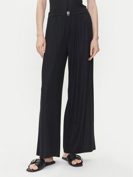 Emporio Armani Spodnie materiałowe EW000594 AF12206 FC043 Czarny Wide Leg. Czarne spodnie materiałowe damskie Emporio Armani, bez wzorów, z materiału. Za 309.99 zł.