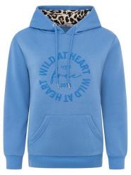 Zwillingsherz Bluza "Wild at Heart" w kolorze niebieskim rozmiar: S/M. Niebieskie bluzy z kapturem damskie Zwillingsherz, m. Za 175.26 zł.