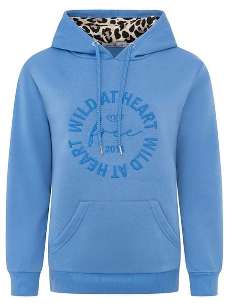 Zwillingsherz Bluza "Wild at Heart" w kolorze niebieskim rozmiar: S/M. Niebieskie bluzy z kapturem damskie Zwillingsherz, m. Za 175.26 zł.