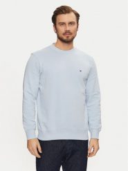 Tommy Hilfiger Bluza Essential MW0MW37237 Błękitny Regular Fit. Niebieskie bluzy bez kaptura męskie Tommy Hilfiger, m, z bawełny. Za 309.99 zł.