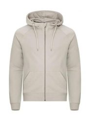 Clique Miami PRO Hoody Full Zip – Bluza z kapturem z bawełny i recyklingu. Brązowe bluzy z kapturem męskie CLIQUE, xl, z bawełny. Za 223.02 zł.