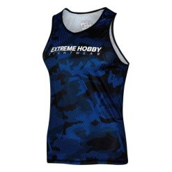 Koszulka sportowa bez rękawów męska Tank top EXTREME HOBBY HAVOC. Niebieskie t-shirty sportowe męskie EXTREME HOBBY, m, z elastanu, bez ramiączek, na fitness i siłownię. Za 139.00 zł.