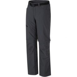 Hannah spodnie outdoorowe Kirolle Dark Shadow 38. Szare spodnie materiałowe damskie Hannah, bez wzorów, z materiału, sportowe. W wyprzedaży za 179.00 zł.