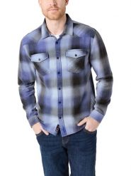 Timezone Koszula w kolorze niebiesko-czarnym rozmiar: XXL. Czarne koszule męskie Timezone, xxl, bez wzorów, z bawełny, bez kołnierzyka, bez ramiączek. Za 105.14 zł.