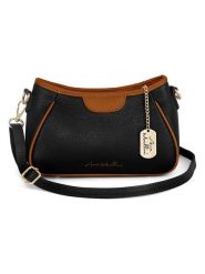 Anna Morellini Skórzana torebka "Manfrina" w kolorze czarnym - 15 x 14 x 9 cm rozmiar: onesize. Czarne torebki klasyczne damskie Anna Morellini, bez wzorów, z materiału, bez dodatków. Za 252.99 zł.