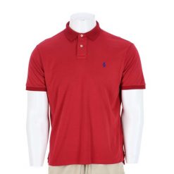Second life - Koszulka polo męska Polo Ralph Lauren - Stan bardzo dobry. Czerwone koszulki polo męskie Ralph Lauren, l, bez wzorów, z materiału, bez ramiączek. Za 127.76 zł.