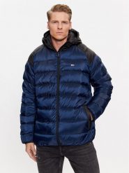 Tommy Jeans Kurtka puchowa DM0DM17233 Granatowy Regular Fit. Niebieskie kurtki męskie Tommy Jeans, m, bez wzorów, z jeansu, bez kaptura. Za 689.99 zł.