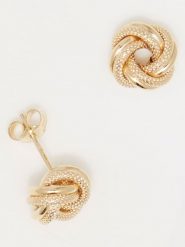 OR ÉCLAT Złote kolczyki-wkrętki "Noeud torsadé" rozmiar: onesize. Żółte kolczyki damskie Or Éclat, złote. Za 674.99 zł.