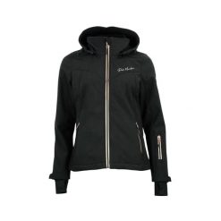 Kurtka damska Peak Mountain Softshell Amaleoff. Czarne kurtki damskie Peak Mountain, bez wzorów, z softshellu. W wyprzedaży za 331.00 zł.