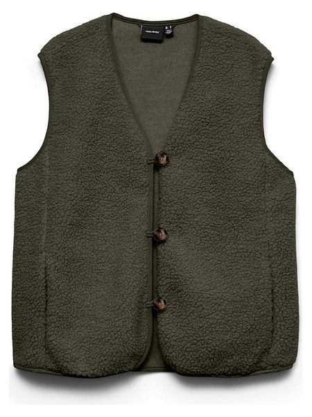 Vero Moda Kamizelka pluszowa w kolorze khaki rozmiar: M. Brązowe kamizelki damskie Vero Moda, m. Za 119.95 zł.