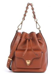 COCCINELLE Skórzana torebka w kolorze jasnobrązowym - 21 x 28,5 x 14 cm rozmiar: onesize. Brązowe torebki klasyczne damskie Coccinelle, bez wzorów, z materiału, bez dodatków. Za 981.37 zł.