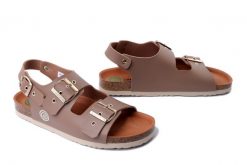 DR. BRINKMANN 710165-02 beige, sandały damskie. Brązowe sandały damskie Dr. Brinkmann, bez wzorów, bez obcasa. Za 264.90 zł.