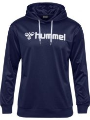 Bluza z kapturem Hummel Logo. Czarne bluzy sportowe damskie HUMMEL, l, bez wzorów, z materiału, bez ramiączek, długie, z kapturem. Za 167.50 zł.