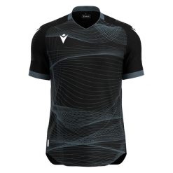 Koszulka Macron Wyvern Eco. Czarne t-shirty sportowe męskie Macron, xl, z dzianiny, bez ramiączek, do piłki nożnej. Za 265.50 zł.