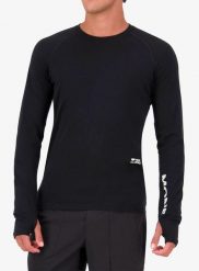 Bluza Mons Royale Temple Merino Long Sleeve. Czarne bluzy bez kaptura męskie Mons Royale, m, z elastanu. Za 417.99 zł.