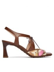 Hispanitas Sandały BHV264650 C001 Kolorowy. Sandały damskie Hispanitas, bez wzorów, ze skóry, bez obcasa, na słupku. Za 609.99 zł.