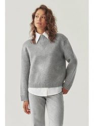 TATUUM Sweter "Malmana 1" w kolorze szarym rozmiar: S. Szare golfy damskie Tatuum, s, bez wzorów, z wełny, bez ramiączek. Za 347.81 zł.