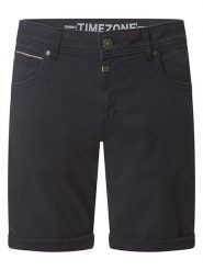 Timezone Szorty dżinsowe "Scotty" - Slim fit - w kolorze czarnym rozmiar: W30. Czarne szorty męskie Timezone, bez wzorów, z jeansu, klasyczne. Za 127.05 zł.