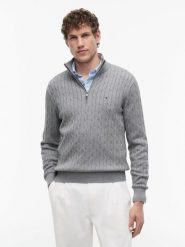Tommy Hilfiger sweter Mężczyźni Bawełna szary, M. Szare swetry męskie Tommy Hilfiger, na zimę, m, bez wzorów, z bawełny, bez kołnierzyka. Za 649.95 zł.