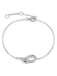 DI GIORGIO Srebrna bransoletka z elementem ozdobnym rozmiar: onesize. Szare bransoletki damskie DI GIORGIO, srebrne. Za 108.99 zł.