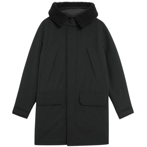 Kurtka parka na chłodne dni Lyle & Scott. Czarne kurtki męskie LYLE AND SCOTT, na zimę, l, bez wzorów, z materiału. Za 663.00 zł.
